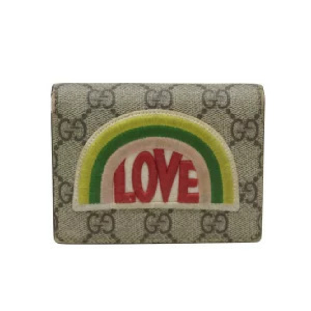 Gucci GG Supreme Half Wallet Bi fold